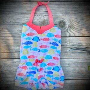 Gymboree Fish Summer Halter Romper (various size)